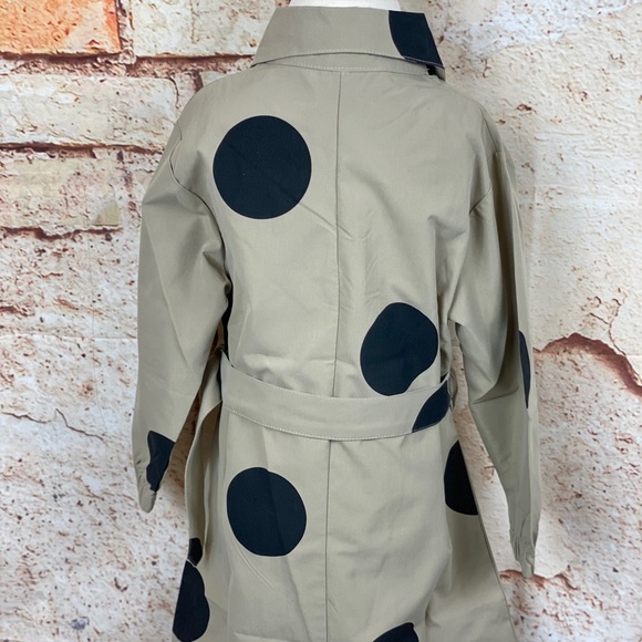 I Spy Polka Dot 2 Piece Belted Trench Coat Dress - Picture 7 of 11